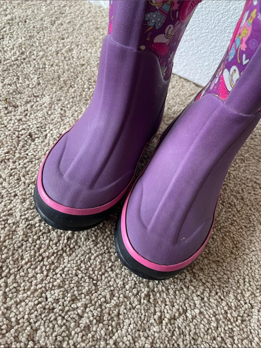 Lone Cone Kids Purple Fairy Rain & Snow Boots Girls 8 Rubber Insulated Outdoor